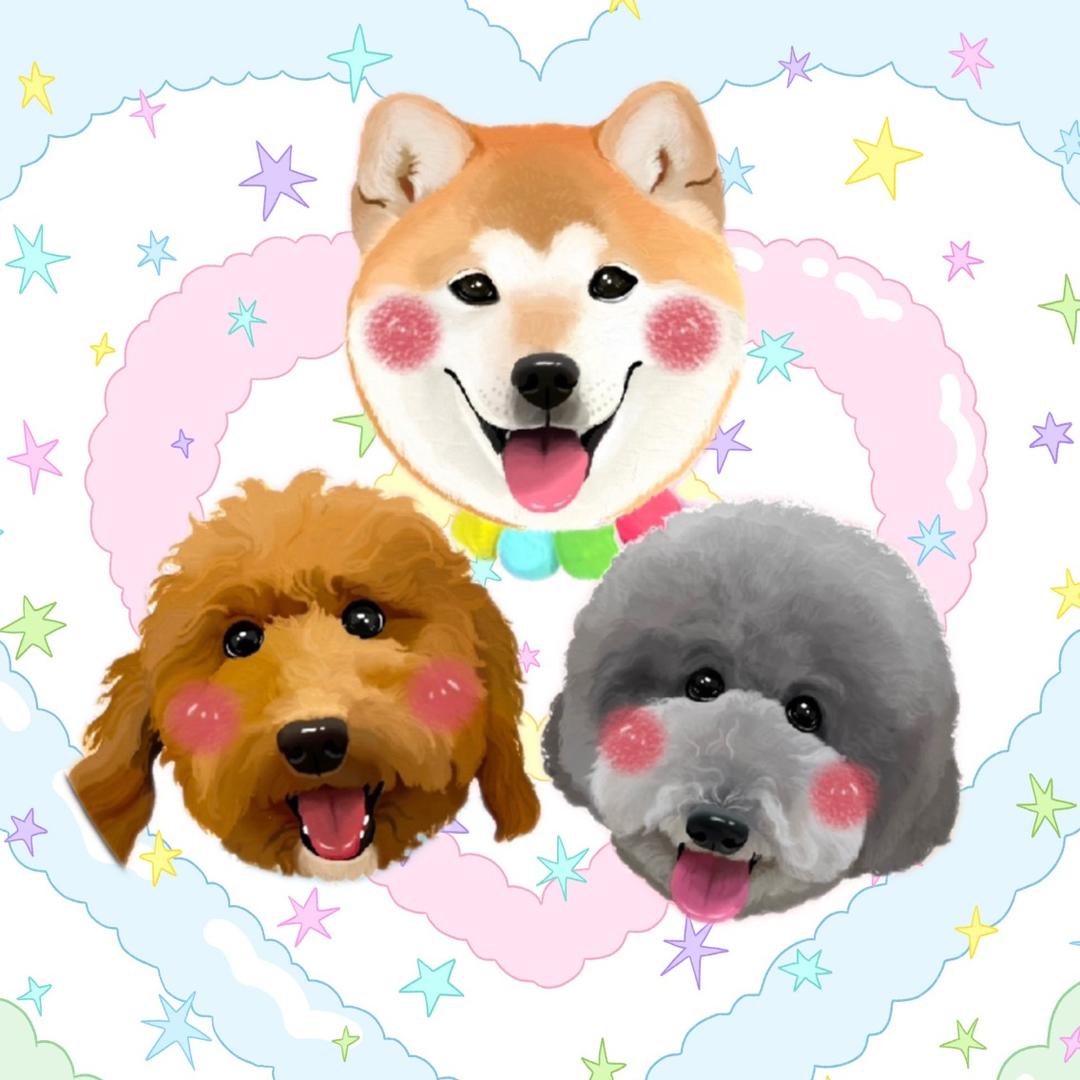 桑桑家的大巨贵和小柴犬