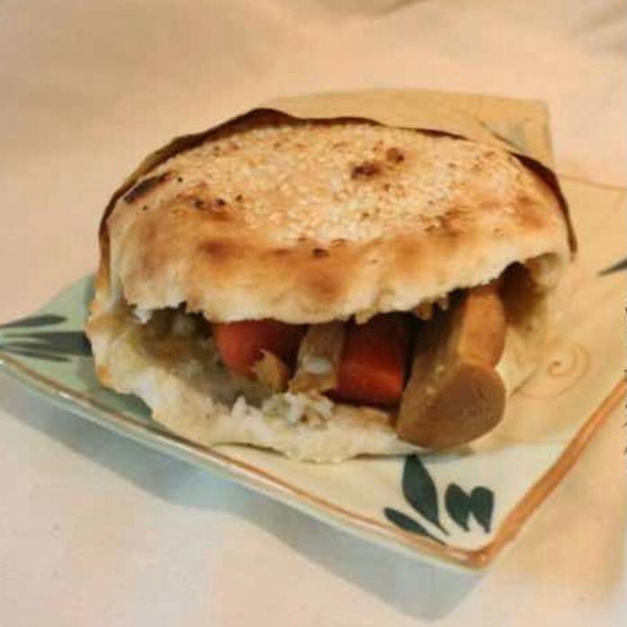 老韩家烧饼夹菜