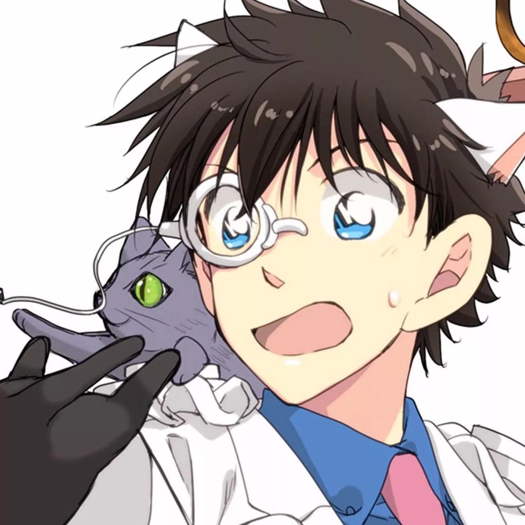 带猫钓鱼的基德