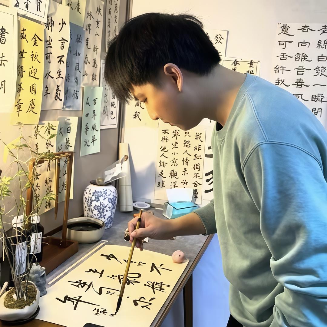 龙葵书法《收徒》