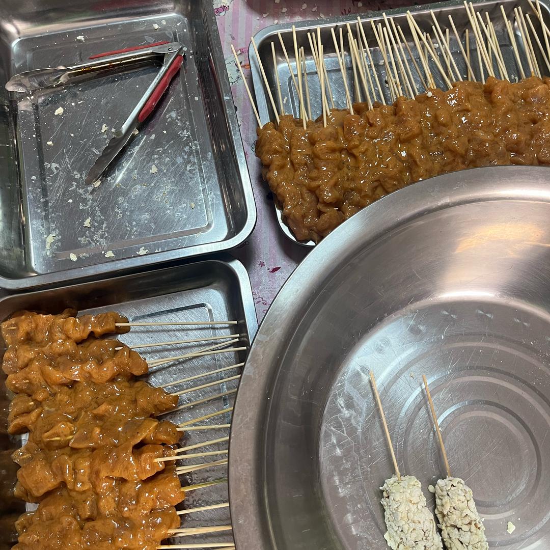 手工棒棒鸡永城百花美食街西头第一家