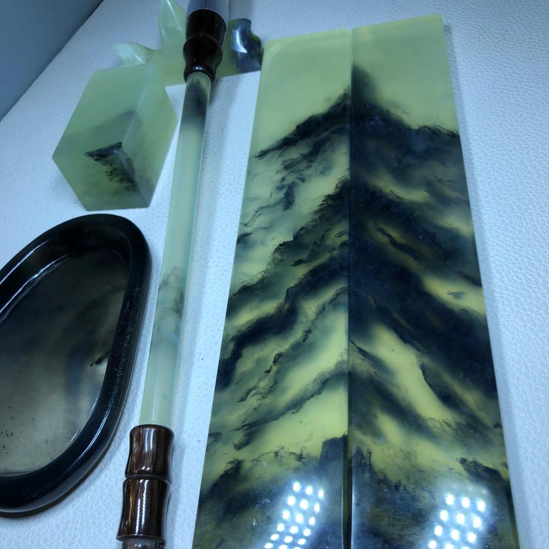 东方之美玉（茶具、文房四宝、小摆 岫玉）