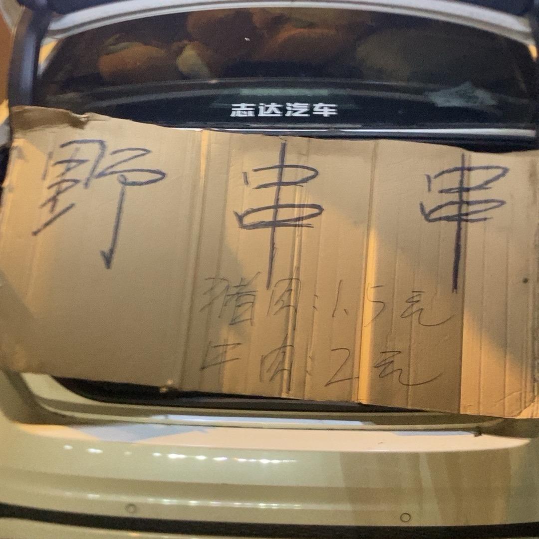 地摊炭火野串