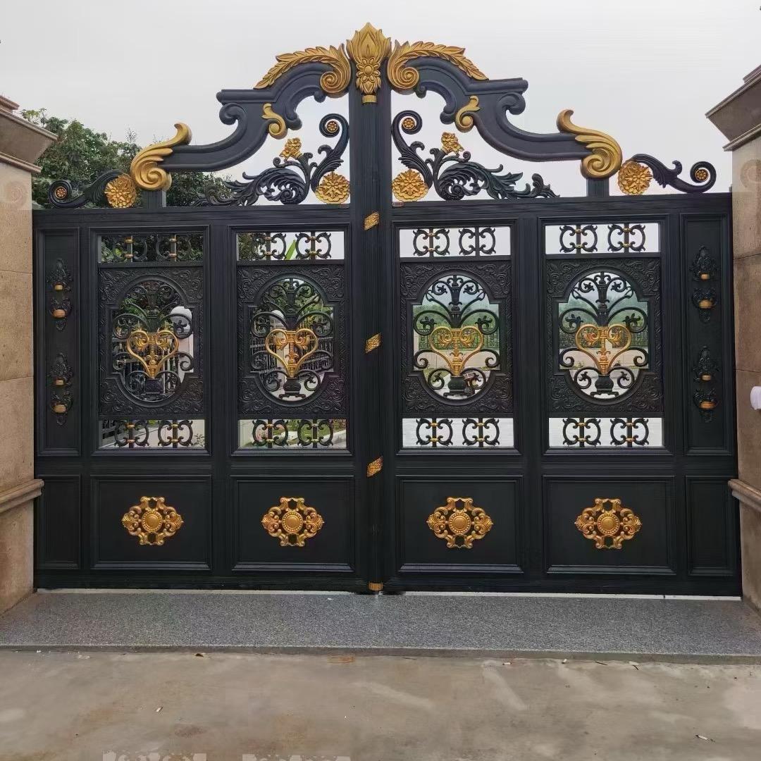 乾琨金属-铝艺大门护栏、凉亭