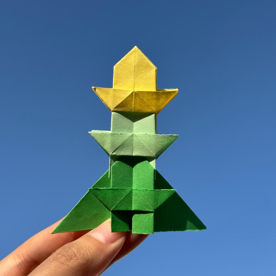 小塔折纸