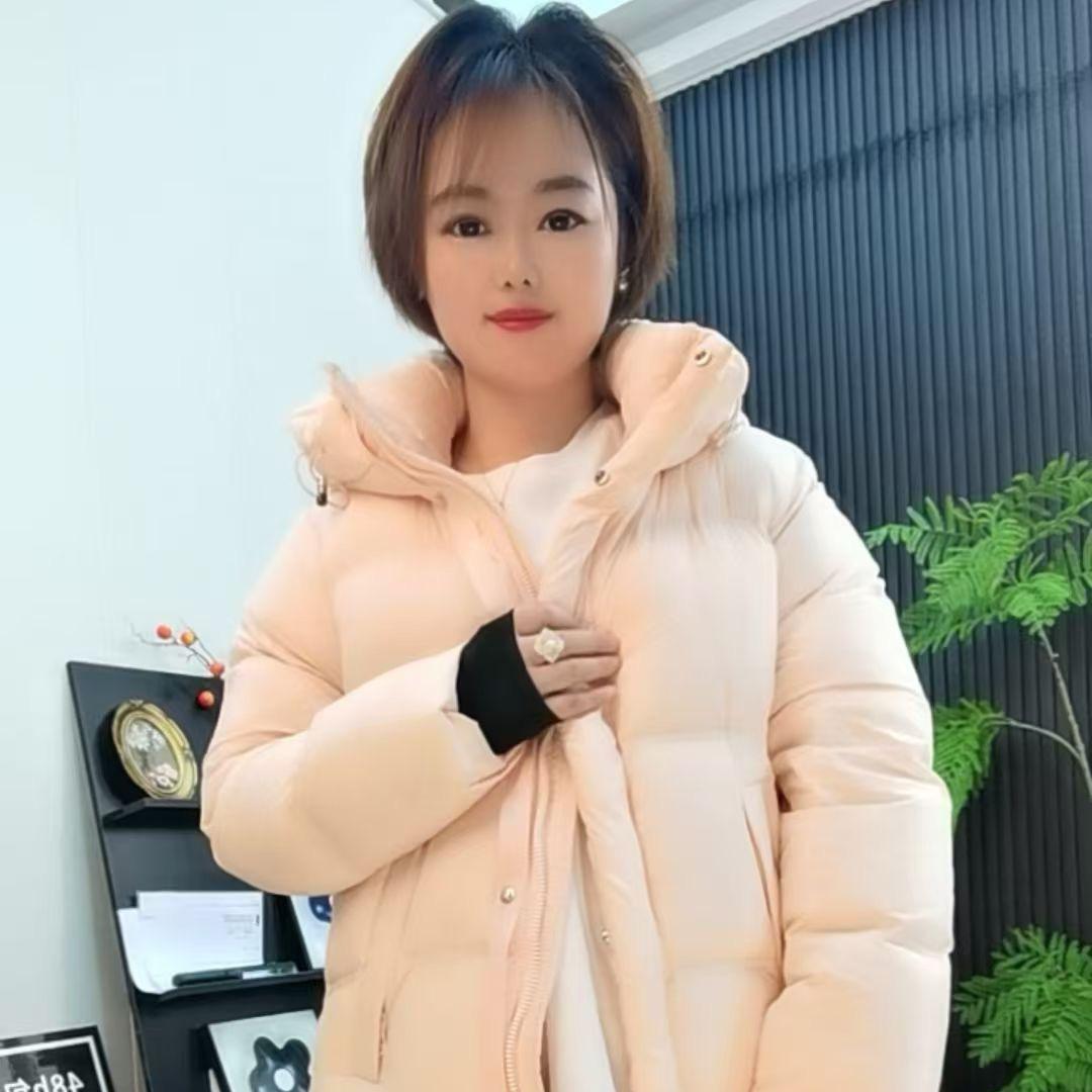 微蓝鹅绒服