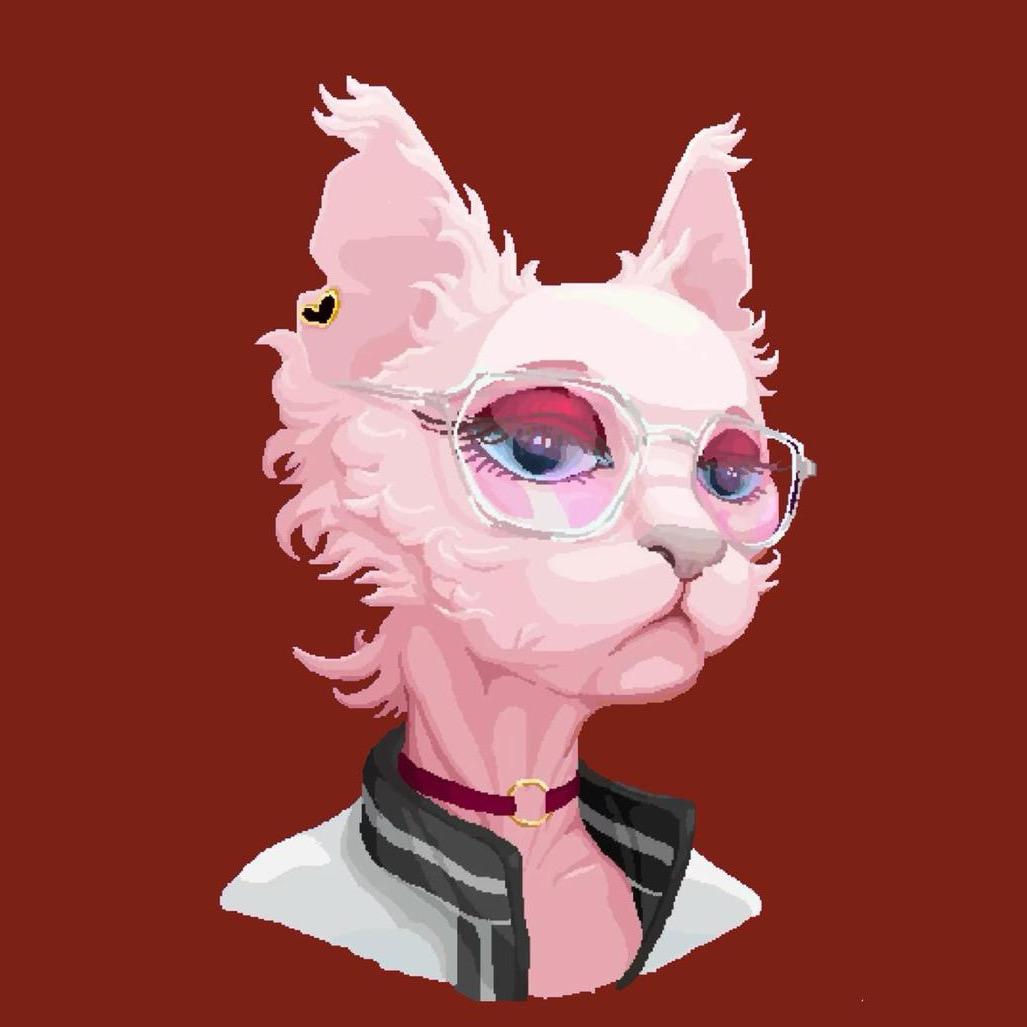 粉色的猫