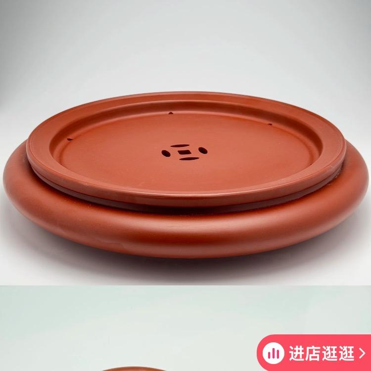 詹桂彬一红陶茶盘