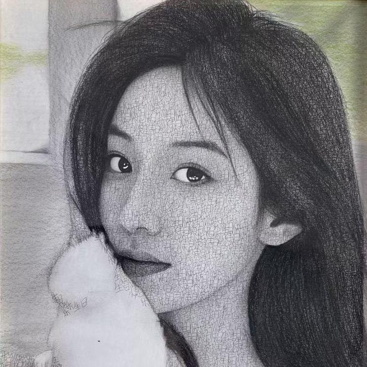 手绘名字画