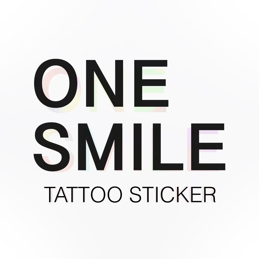 ONE SMILE 纹身贴