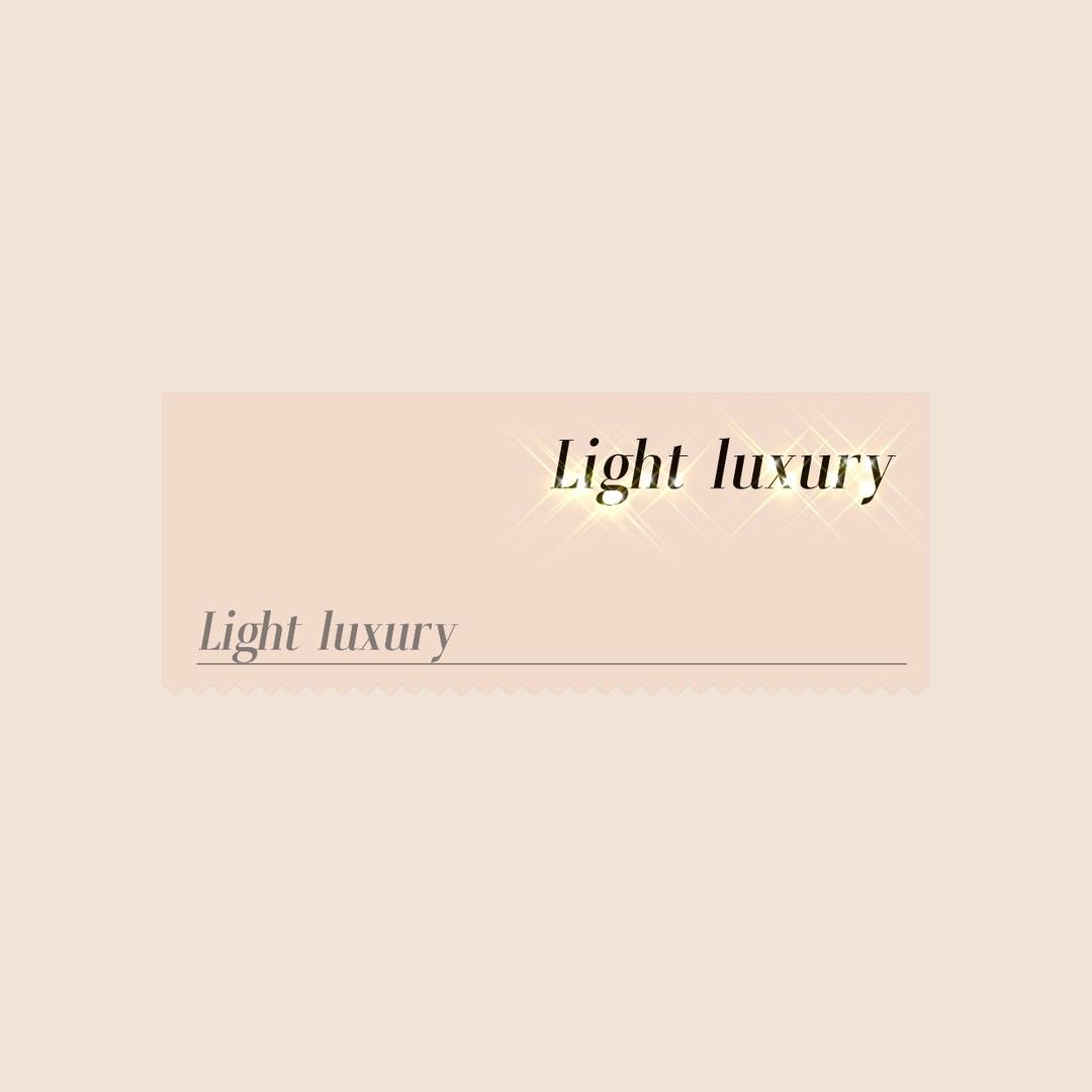 Light luxury 饰品
