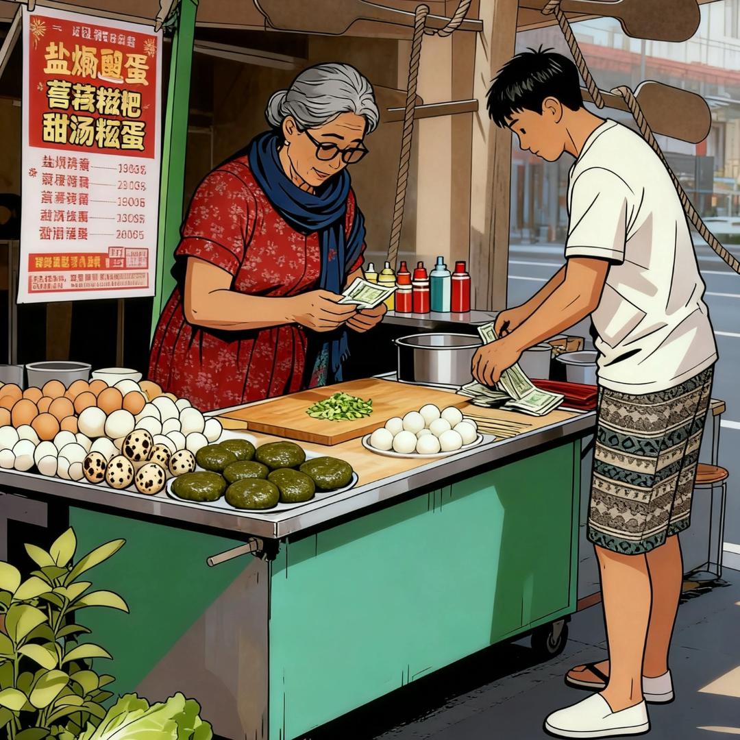 谢摆摆和他的妈妈