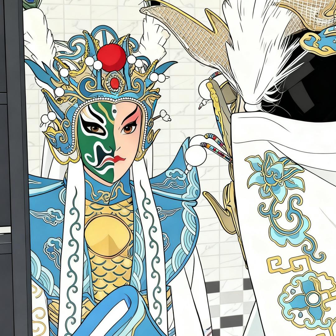 冰韵轩川剧变脸-授艺收徒