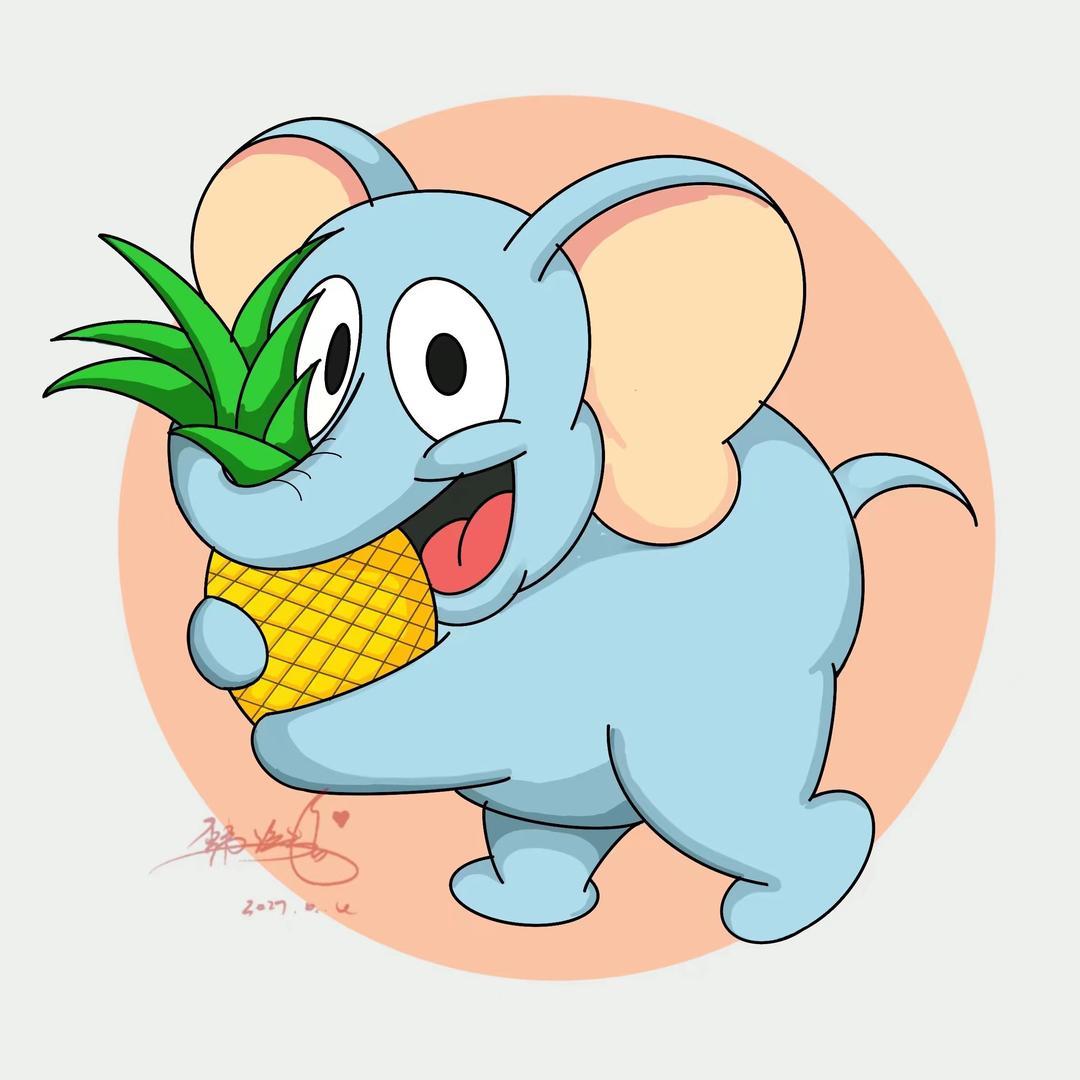 韩记菠萝凤梨11号水果摊