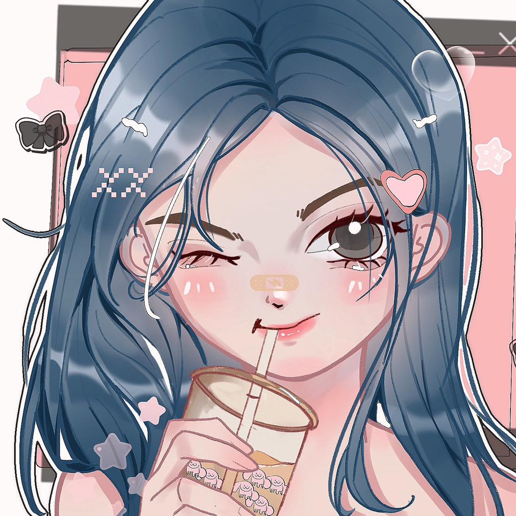 我超爱喝奶茶（贴贴纸版）