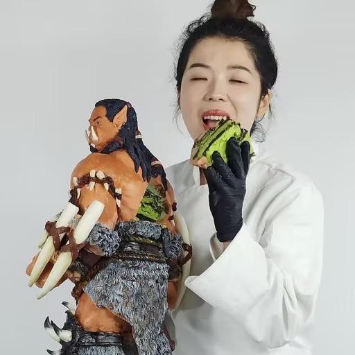 做巧克力蛋糕的姐姐