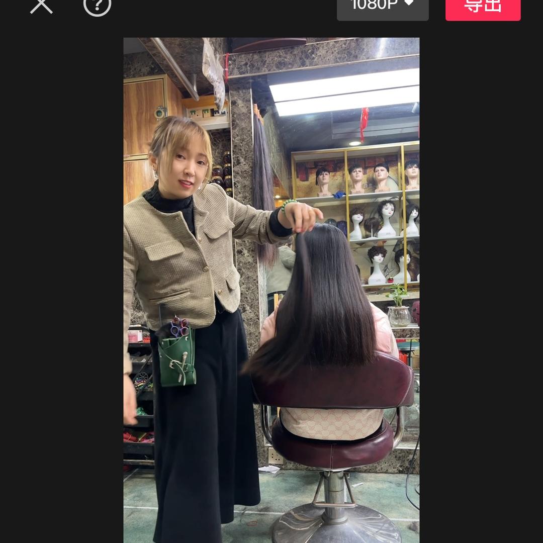 涡阳优美造型收长头发