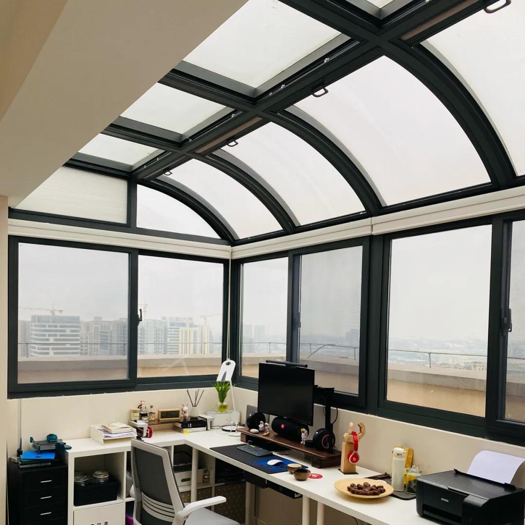 利辛县大喜拉弯厂专业做阳光房雨棚弧形玻璃