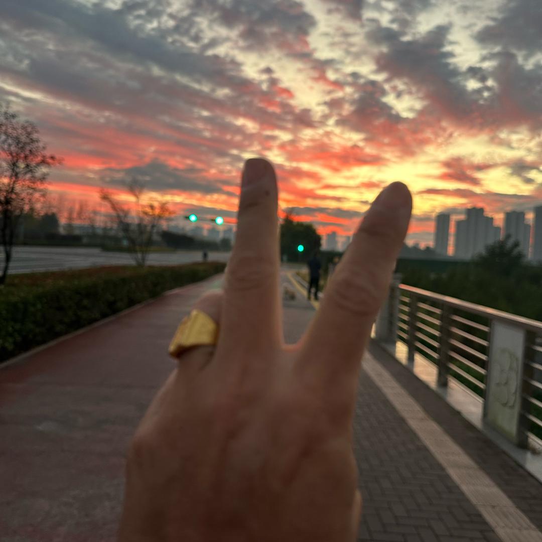 夕阳下的温暖