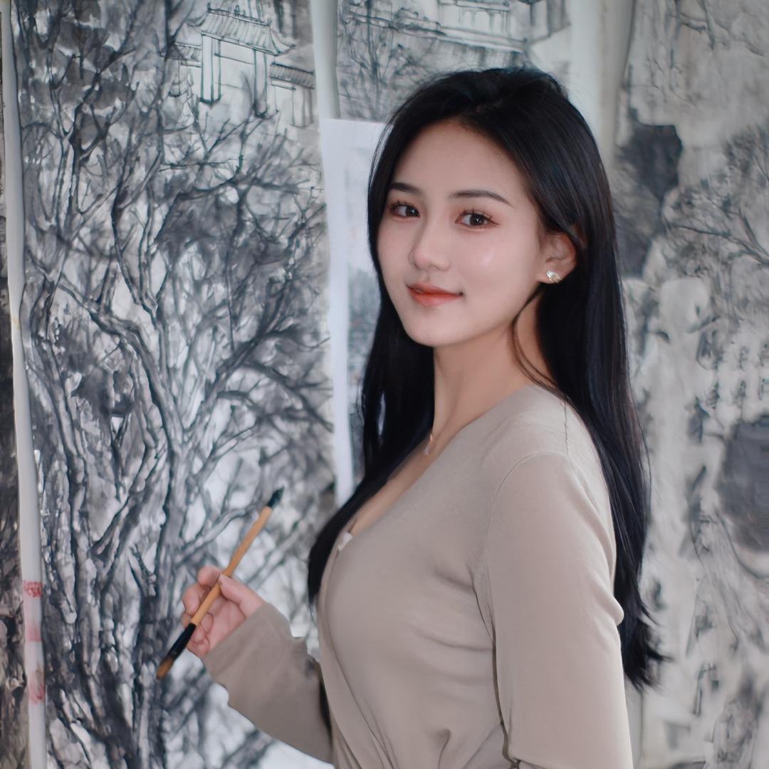 画家李然青