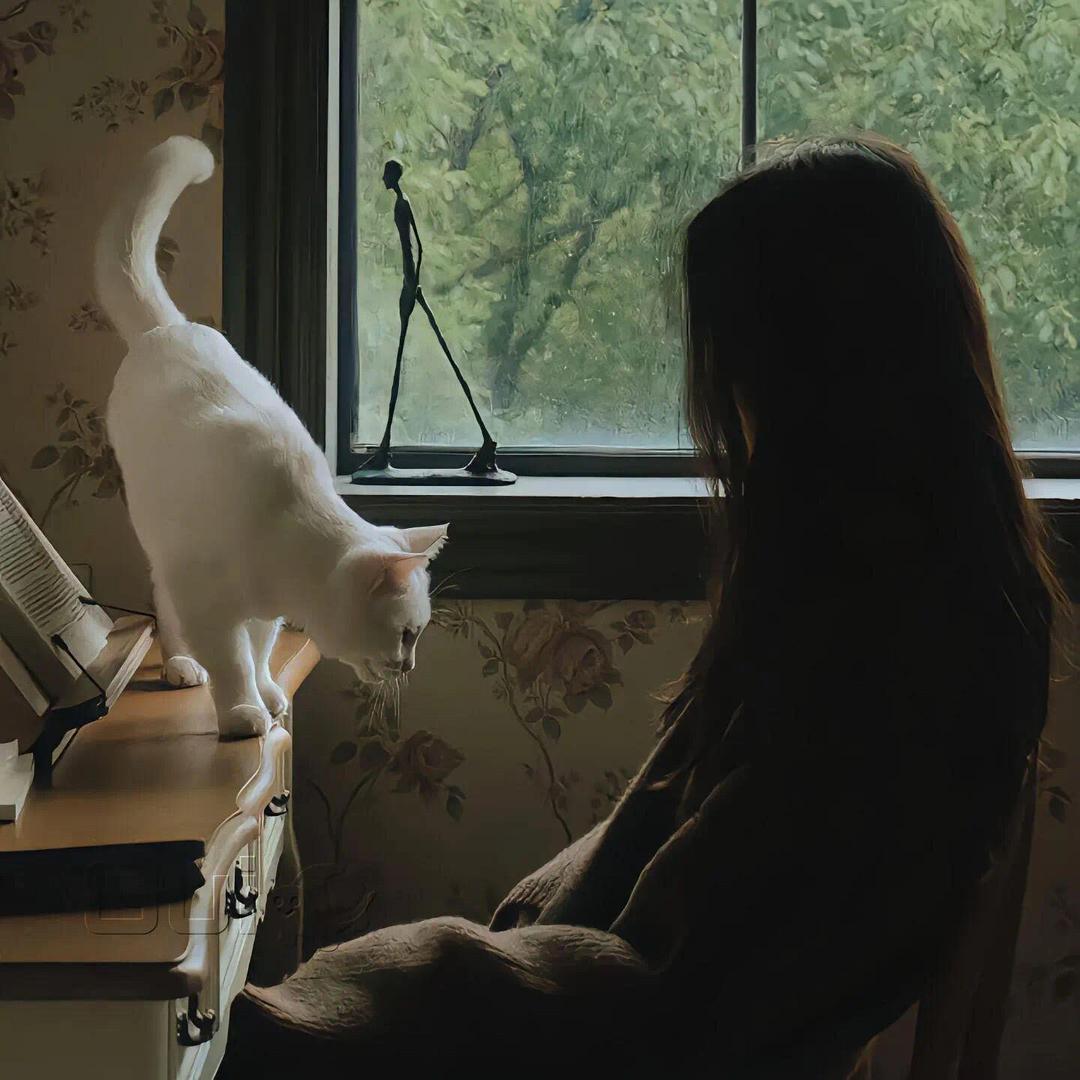 猫在