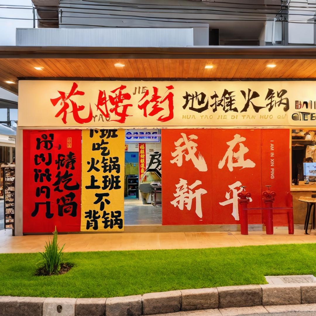 新平花腰街地摊火锅