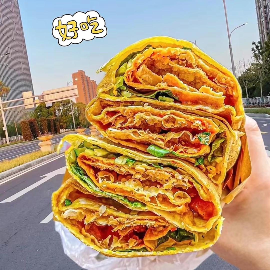 十一家脆皮杂粮煎饼 甘梅薯条（招学员）