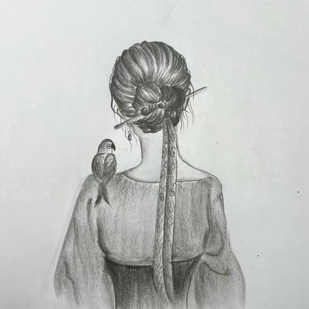 木兰炭笔画