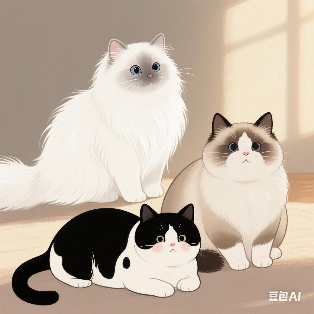 三只猪咪的两脚兽