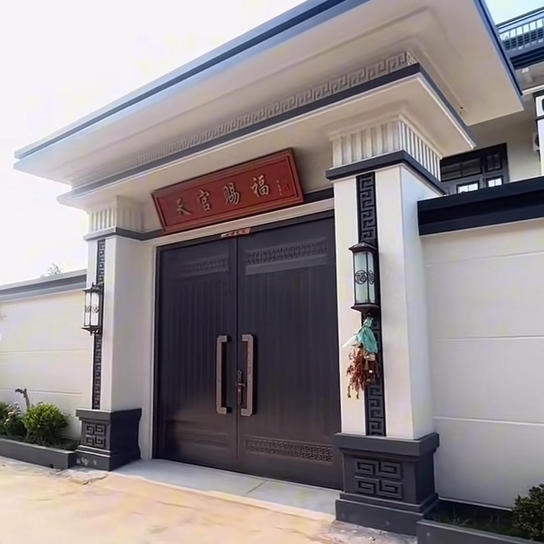 鼎匠模具新中式门楼现场一体浇筑模具