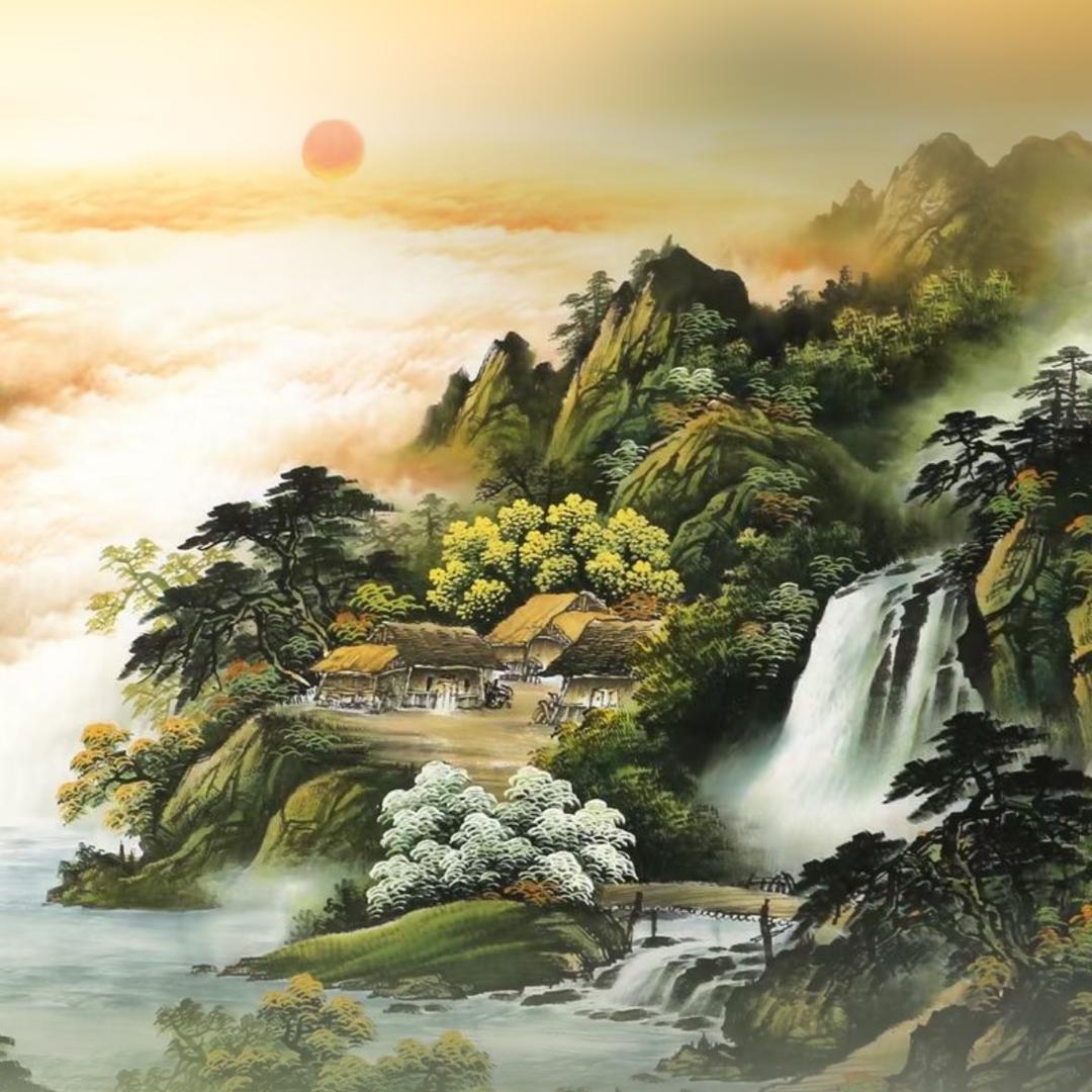天然石画