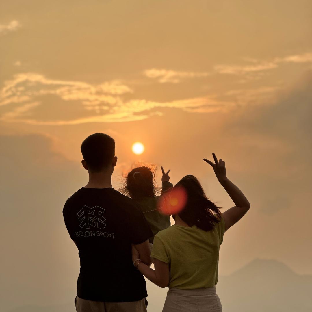在后花园的我