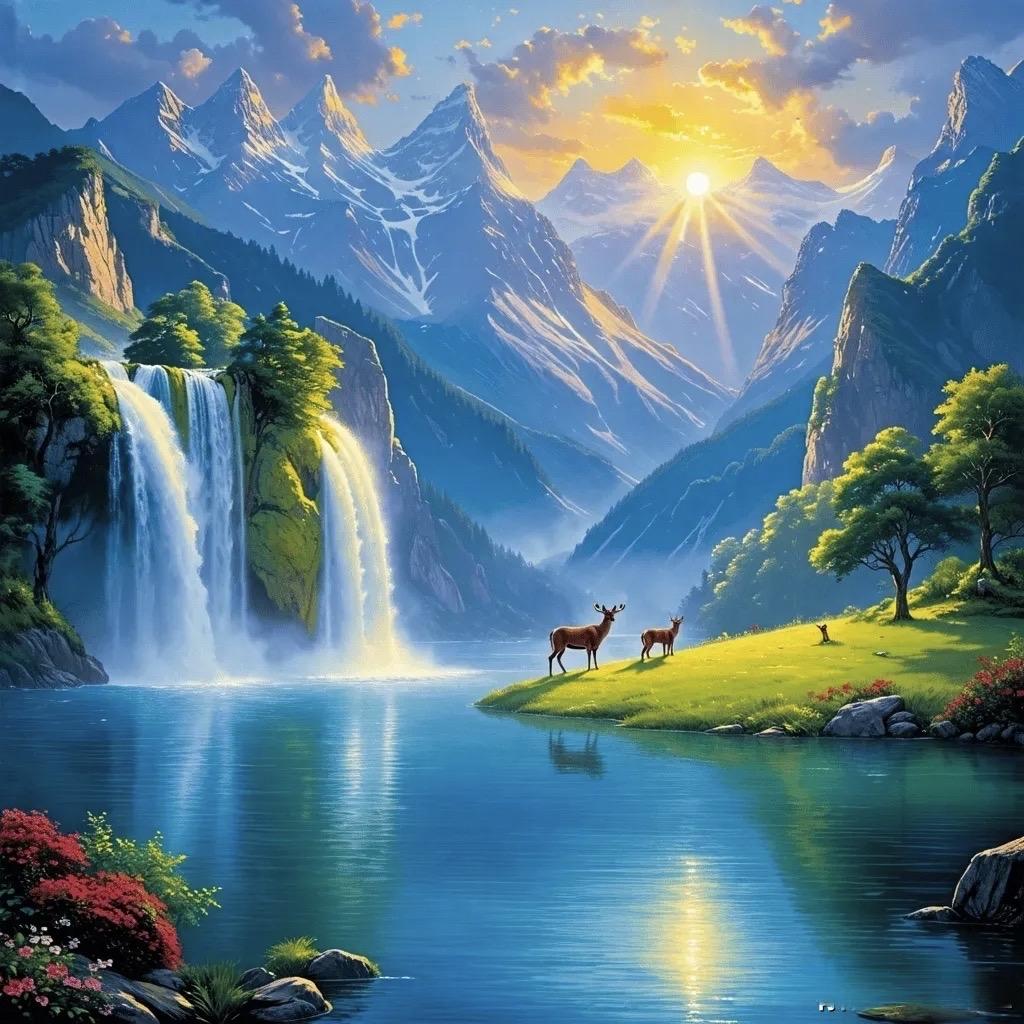 阳光明媚