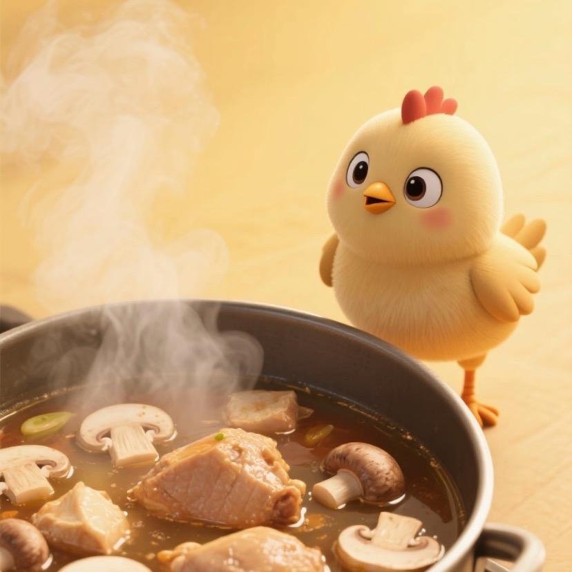 小鸡炖蘑菇