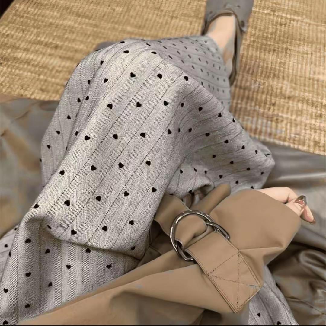 棉绸休闲阔腿裤