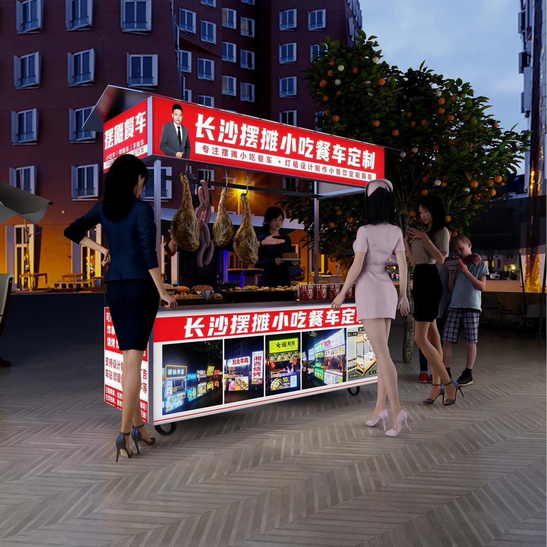 长沙金江摆摊餐车 夏单