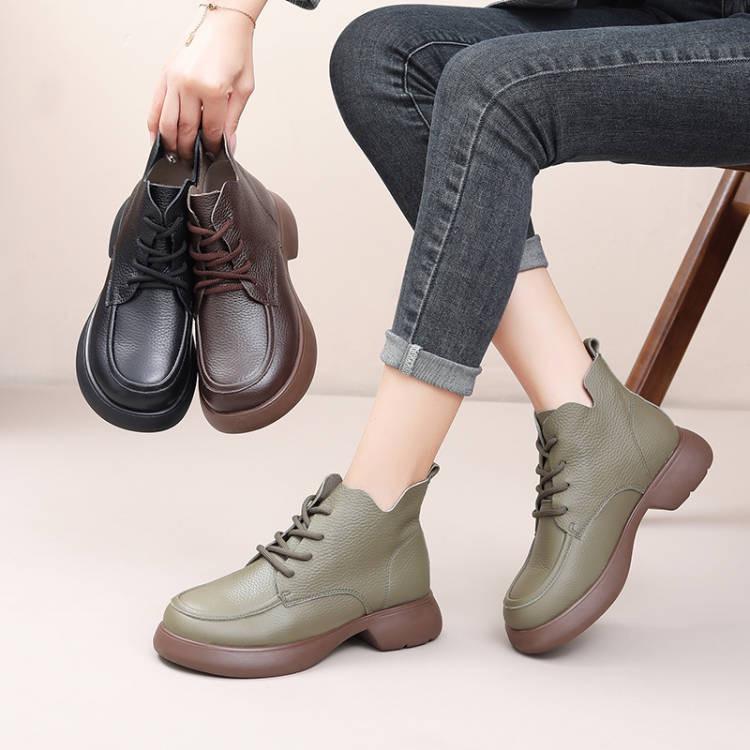 紫莲娜手工女鞋