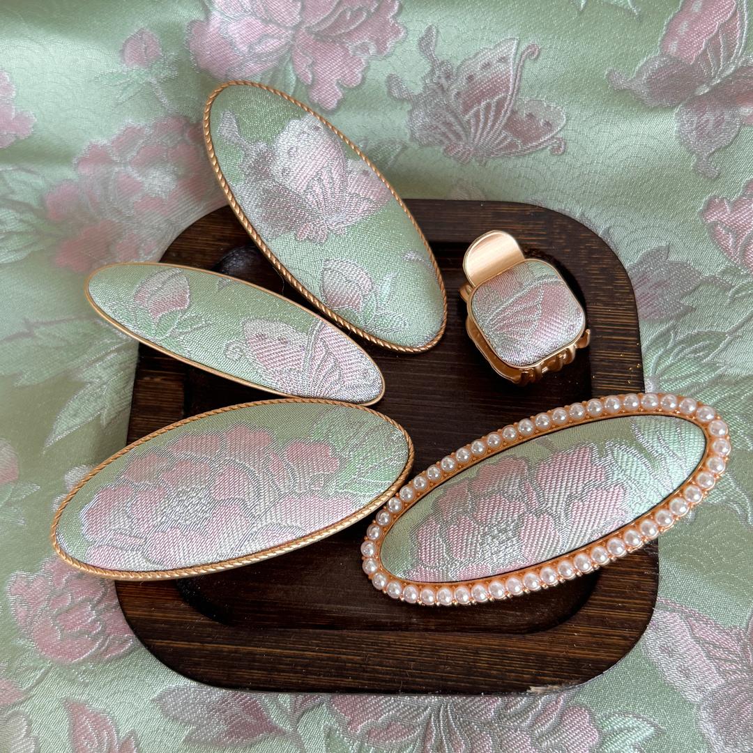 翠儿手作宋锦发夹配饰