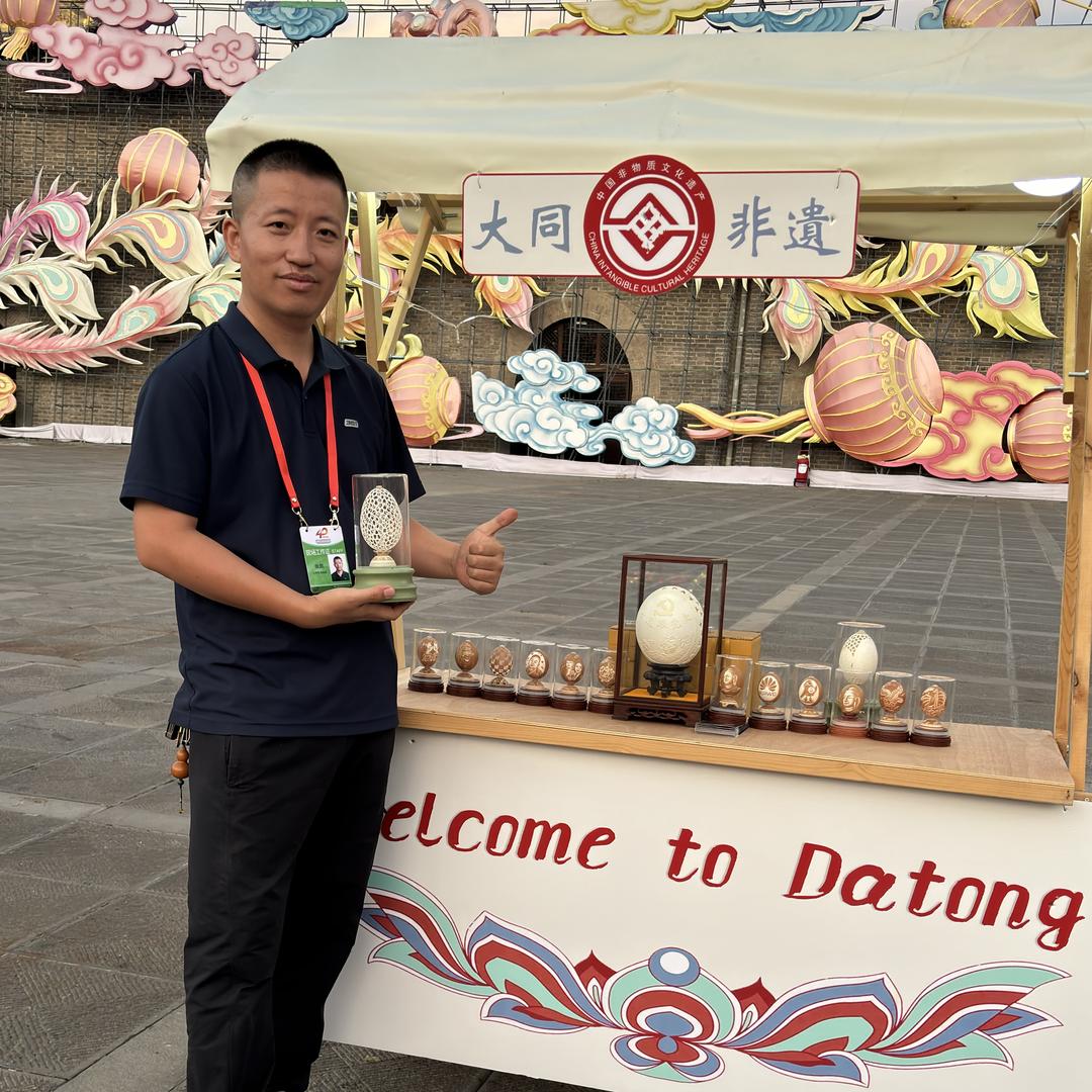 山西大同蛋雕非遗传承