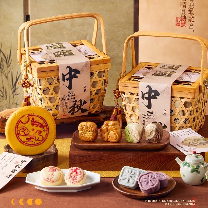 高定竹篮晨隆中秋礼盒批发定制