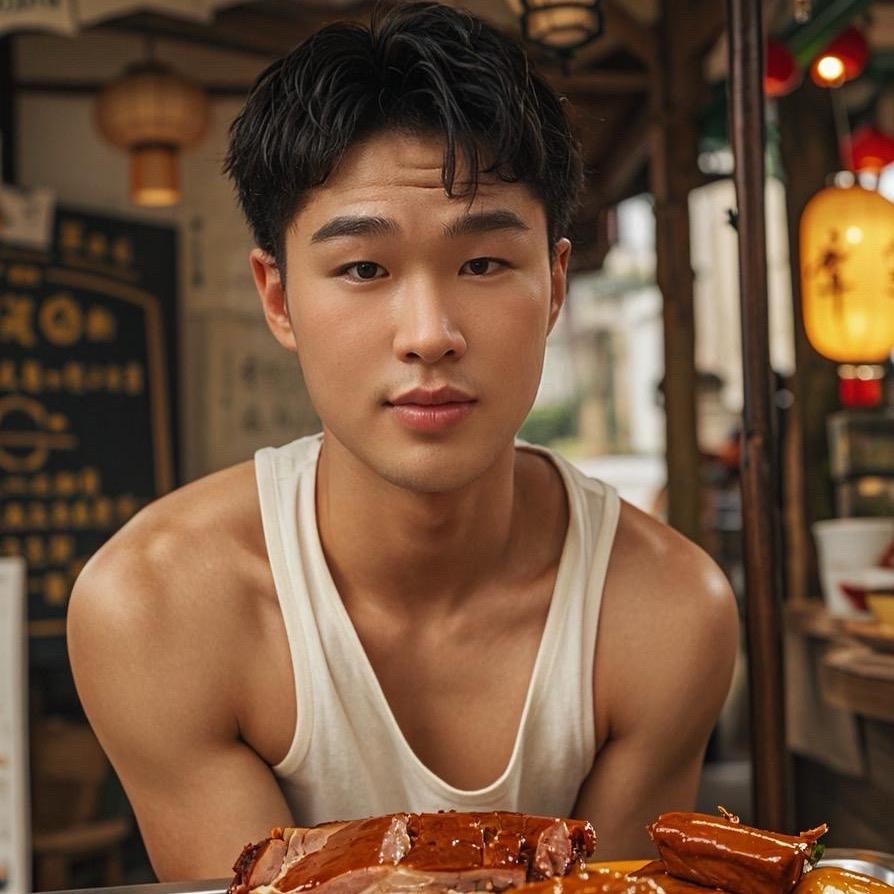 90后创业在安阳卖卤肉