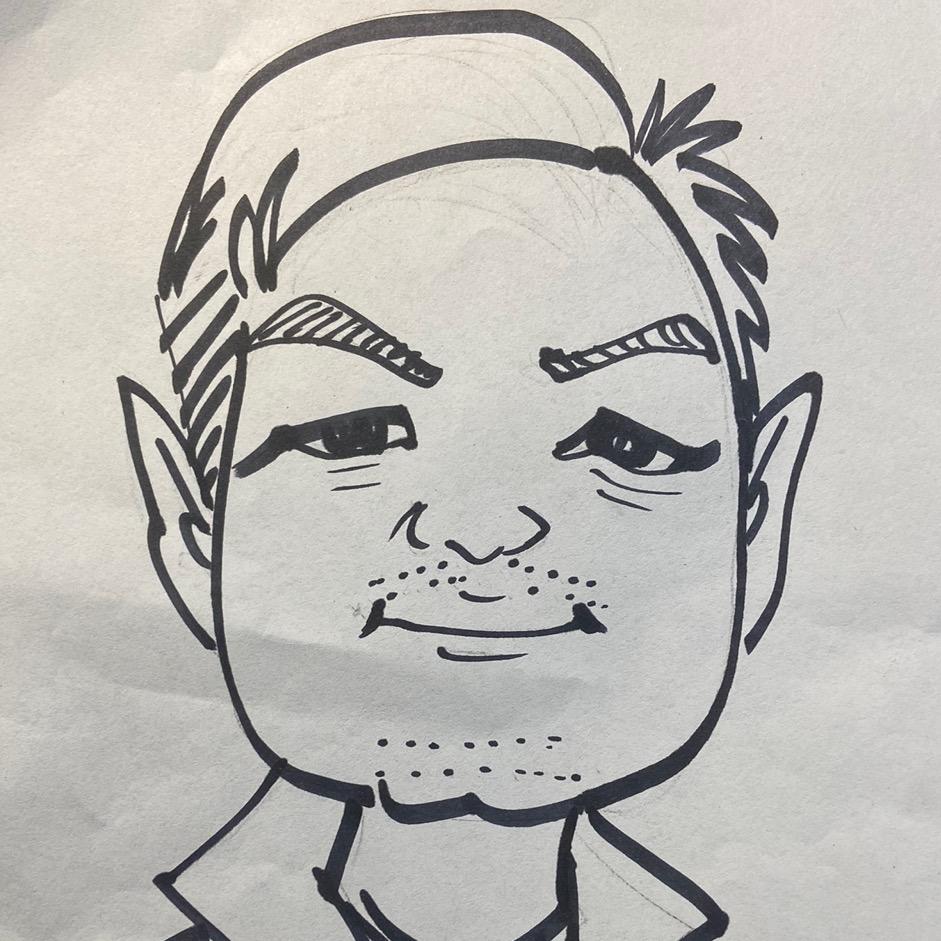 小付画了画