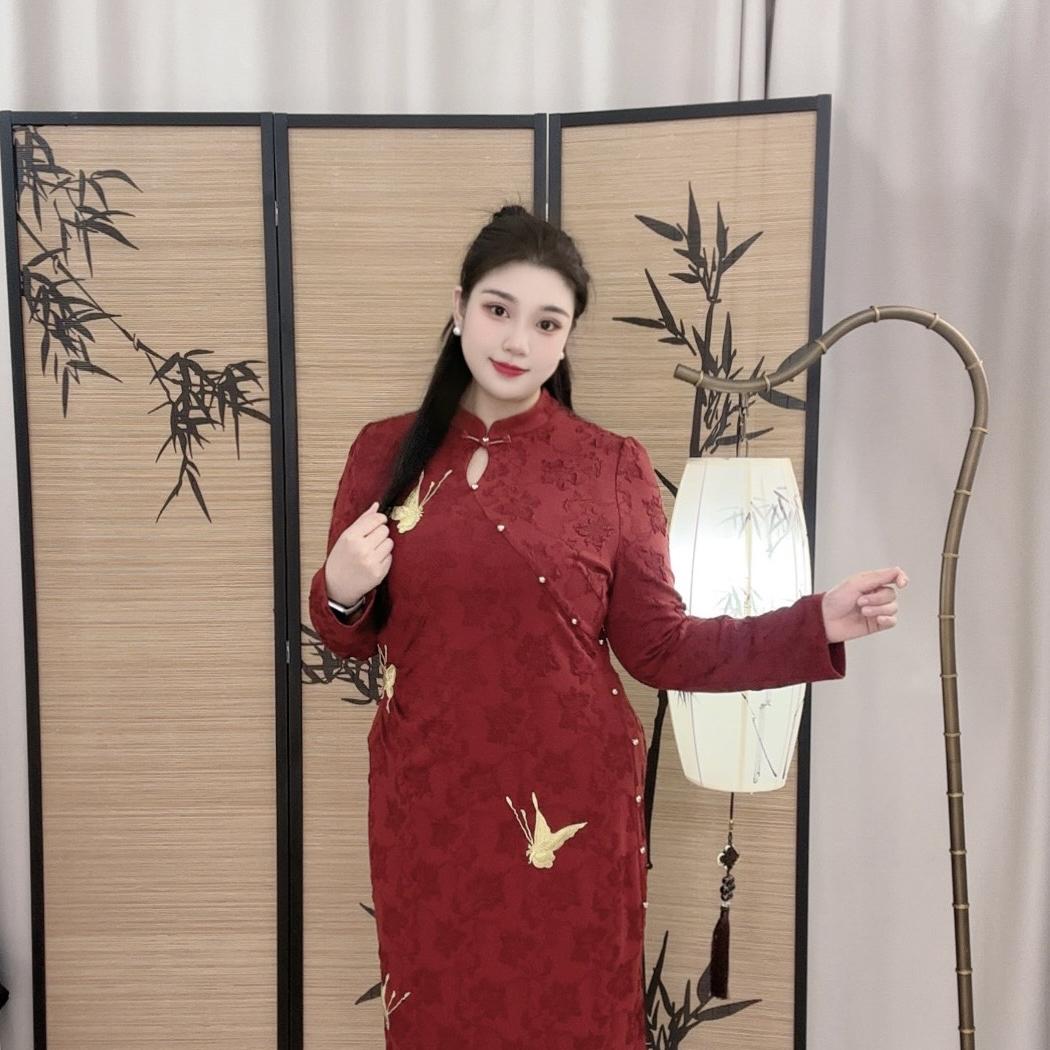 码加加大码旗袍的真真