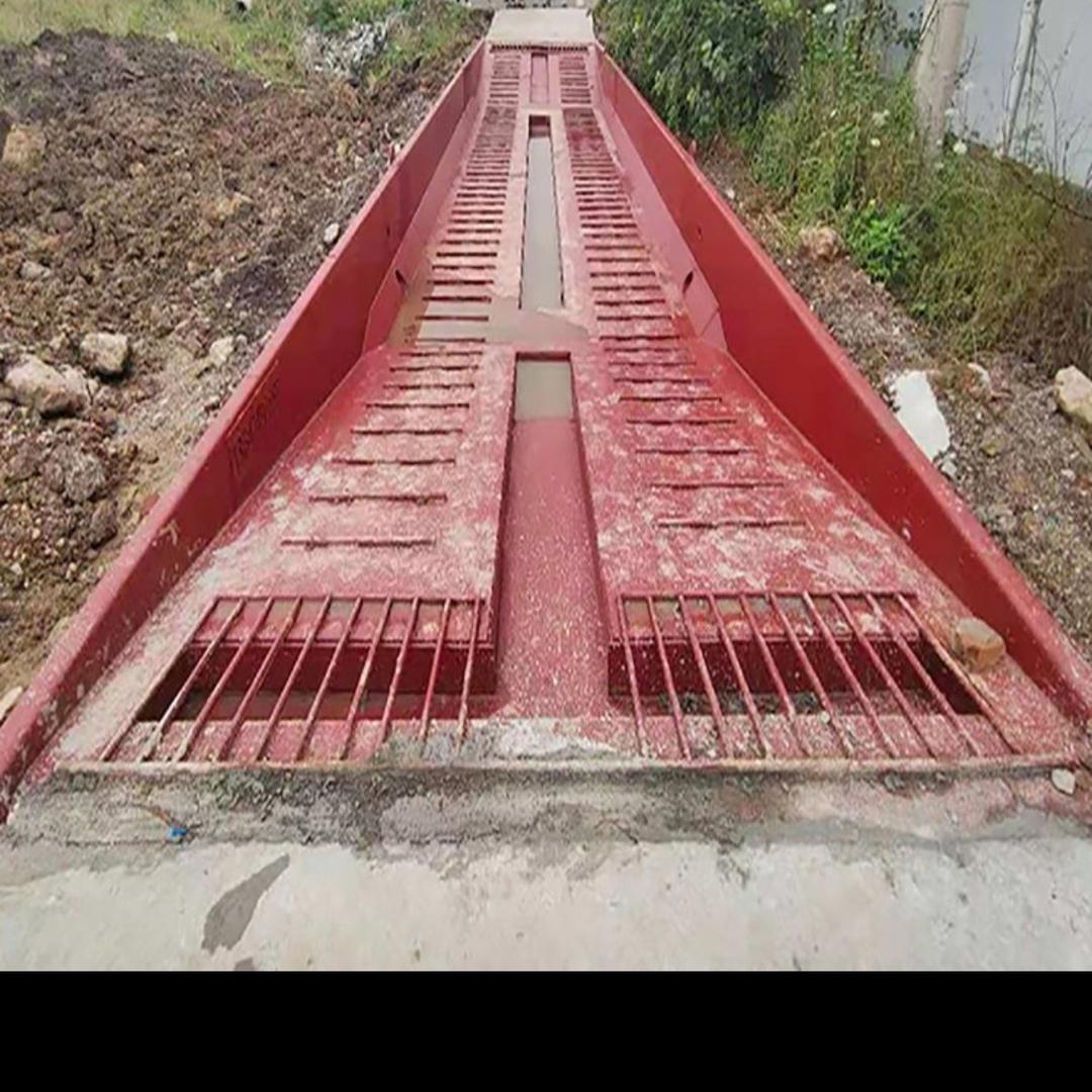 移动洗车槽 移动过水槽 康兰环保设备