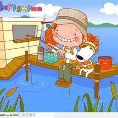 喜欢钓鱼的狮子
