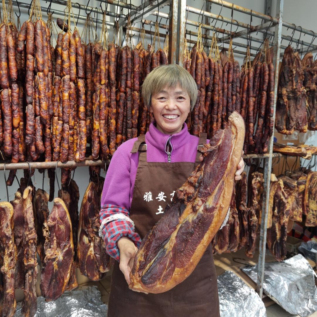 婆婆做的香肠腊肉