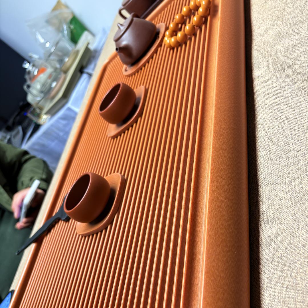 盘言茶语纯打磨素盘