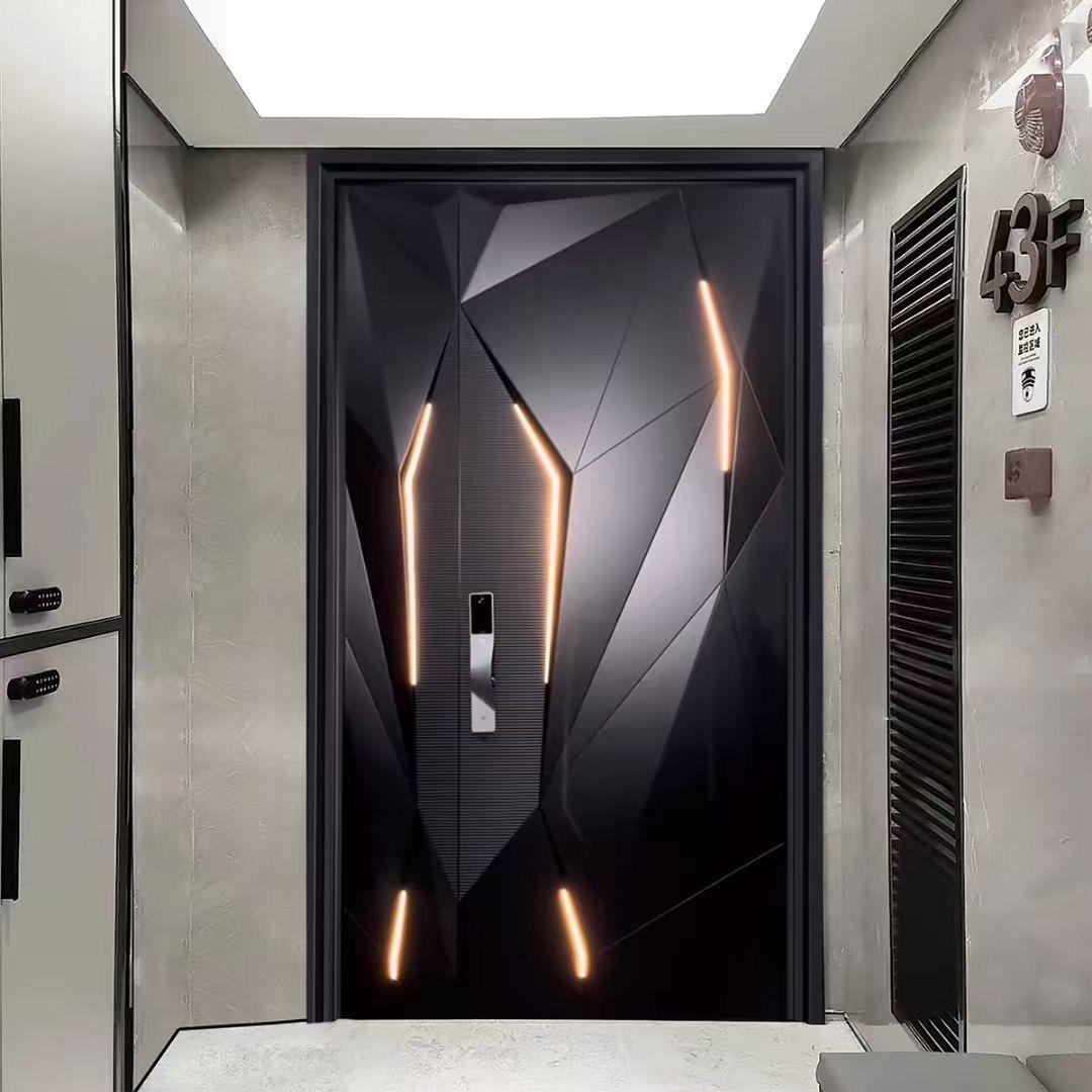 永康源头厂家 君福 精雕铸铝别墅门