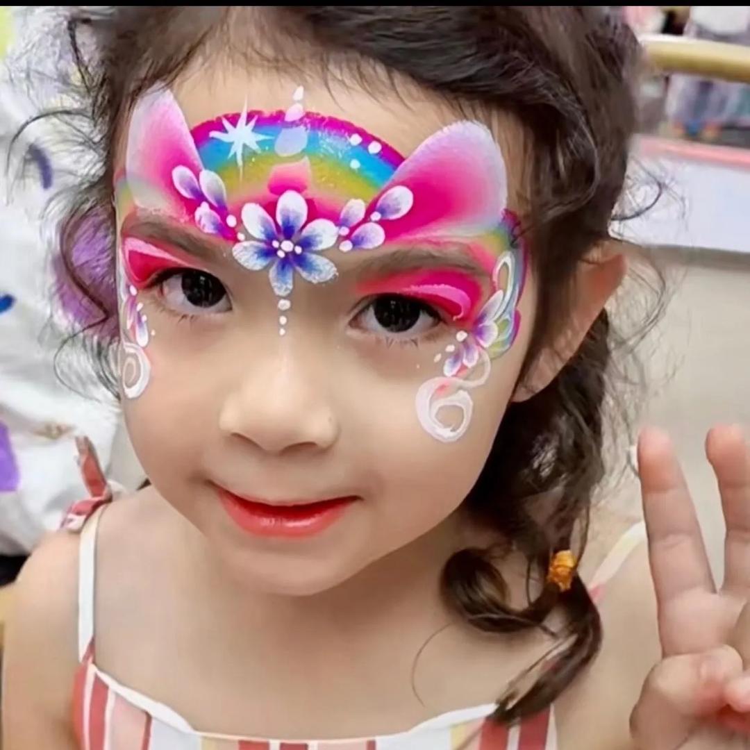 🌈小胡-儿童面部彩绘+儿童舞台妆