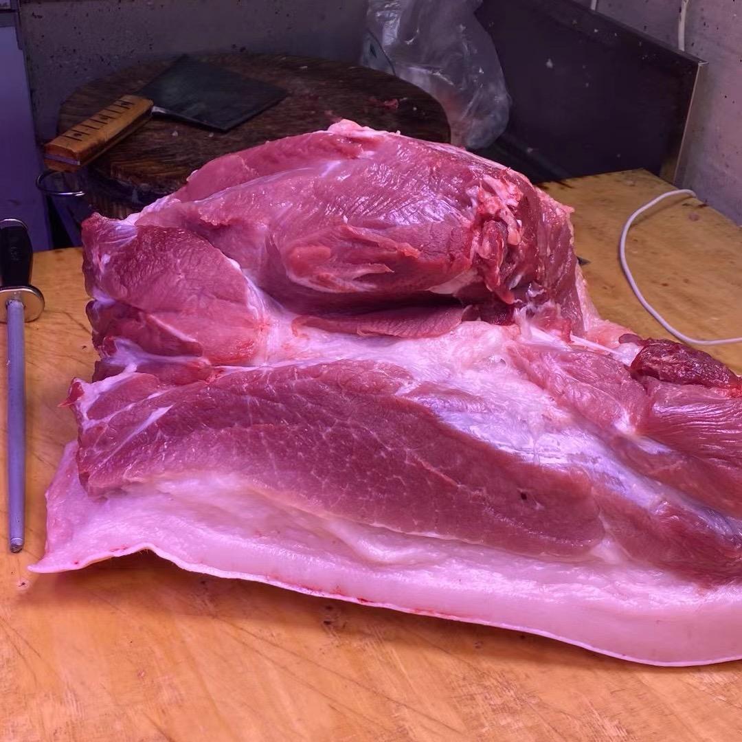 农村乡下土猪肉